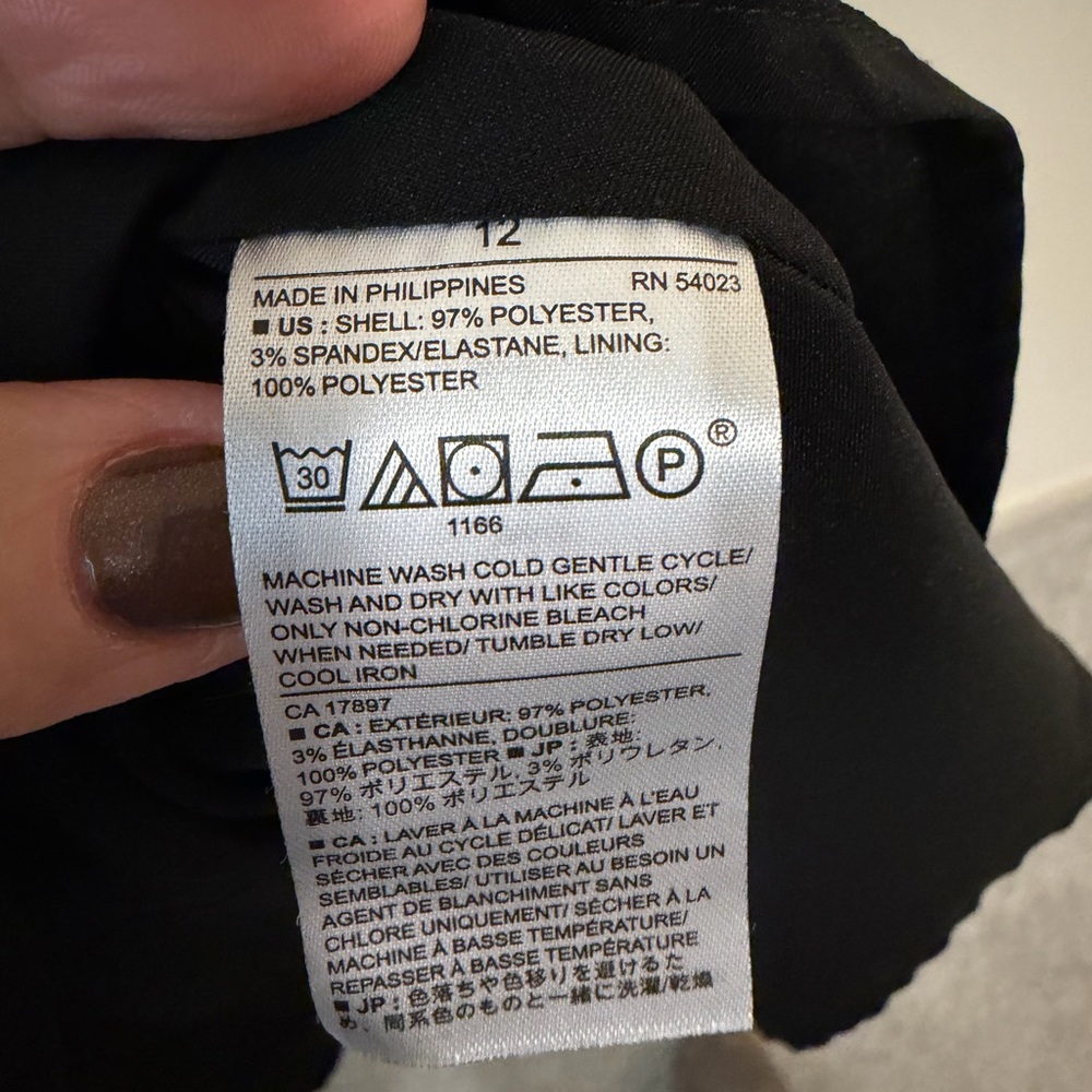 *EUC* Banana Republic Black A-Line Dress - Picture 8 of 8
